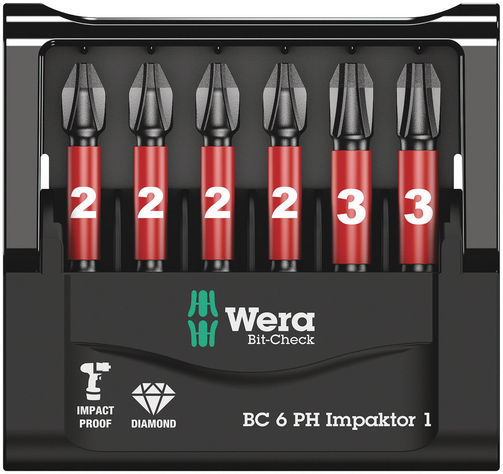 Wera Bit-Check 6 PH Impaktor 1 05057691001