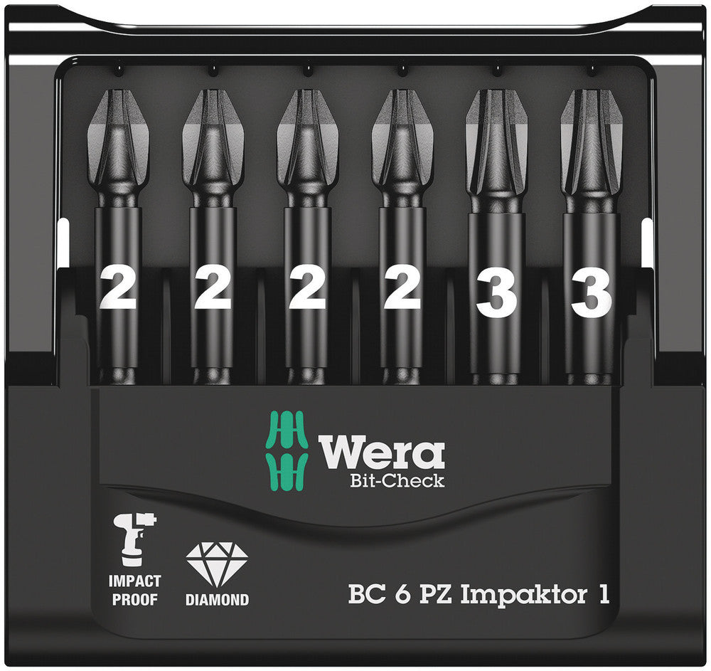 Wera Bit-Check 6 PZ Impaktor 1 05057692001