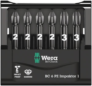 Wera Bit-Check 6 PZ Impaktor 1 05057692001