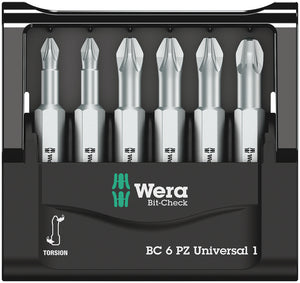 Wera Bit-Check 6 PZ Universal 1 05056471001