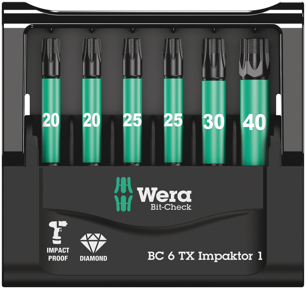 Wera Bit-Check 6 TX Impaktor 1 05057693001