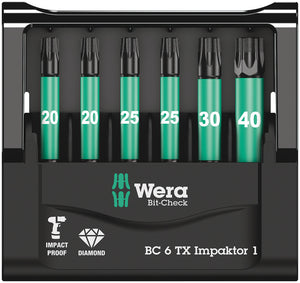 Wera Bit-Check 6 TX Impaktor 1 05057693001
