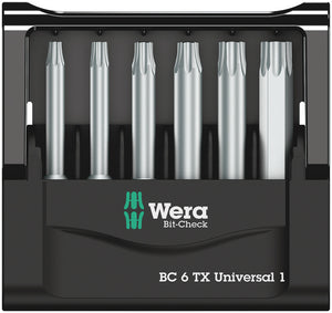 Wera Bit-Check 6 TX Universal 1 SB 05073637001