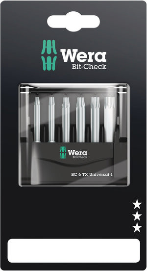 Wera Bit-Check 6 TX Universal 1 SB 05073637001