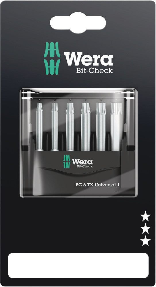 Wera Bit-Check 6 TX Universal 1 SB 05073637001