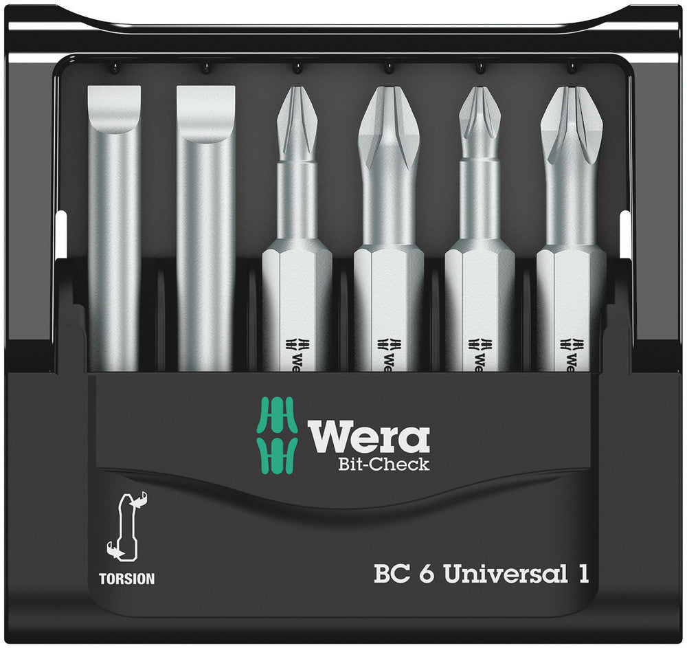 Wera Bit-Check 6 Universal 1 SB 05073635001