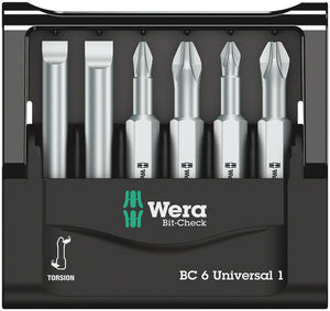 Wera Bit-Check 6 Universal 1 SB 05073635001