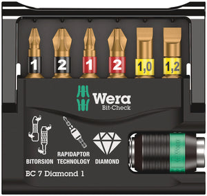 Wera Bit-Check 7 Diamond 1 SB 05073419001
