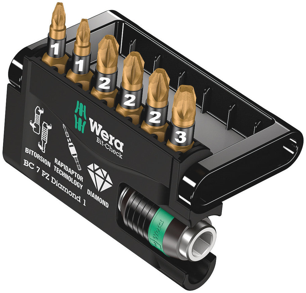Wera Bit-Check 7 PZ Diamond 1 05057412001