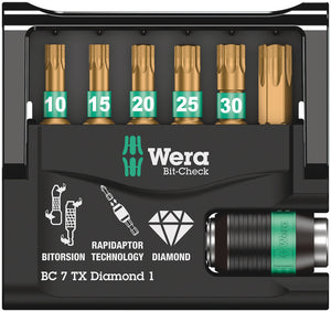 Wera Bit-Check 7 TX Diamond 1 05057415001