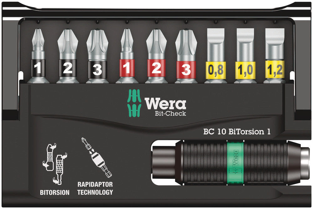 Wera Bit-Check 10 BiTorsion 1 05056374001