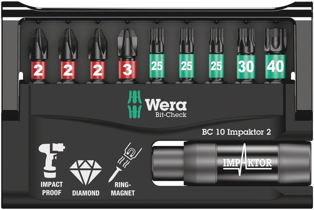 Wera Bit-Check 10 Impaktor 2 05057682001
