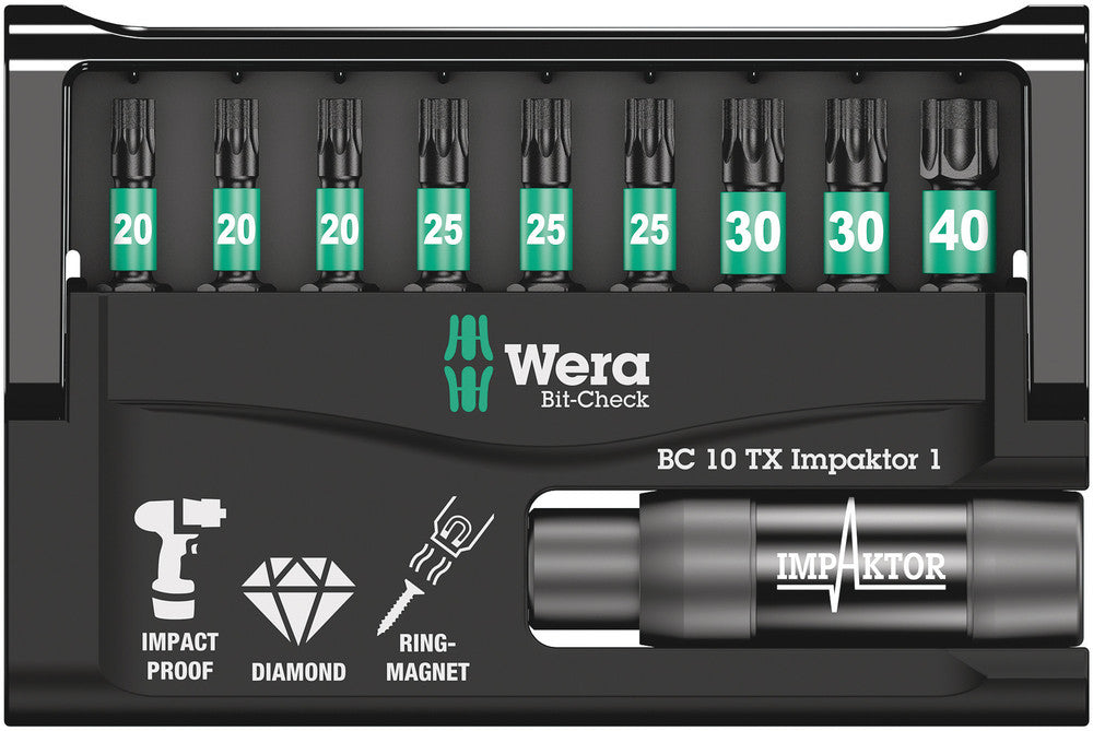 Wera Bit-Check 10 TX Impaktor 1 05057688001