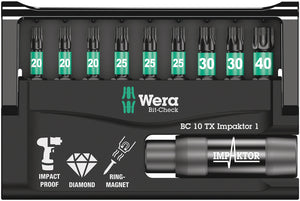Wera Bit-Check 10 TX Impaktor 1 05057688001