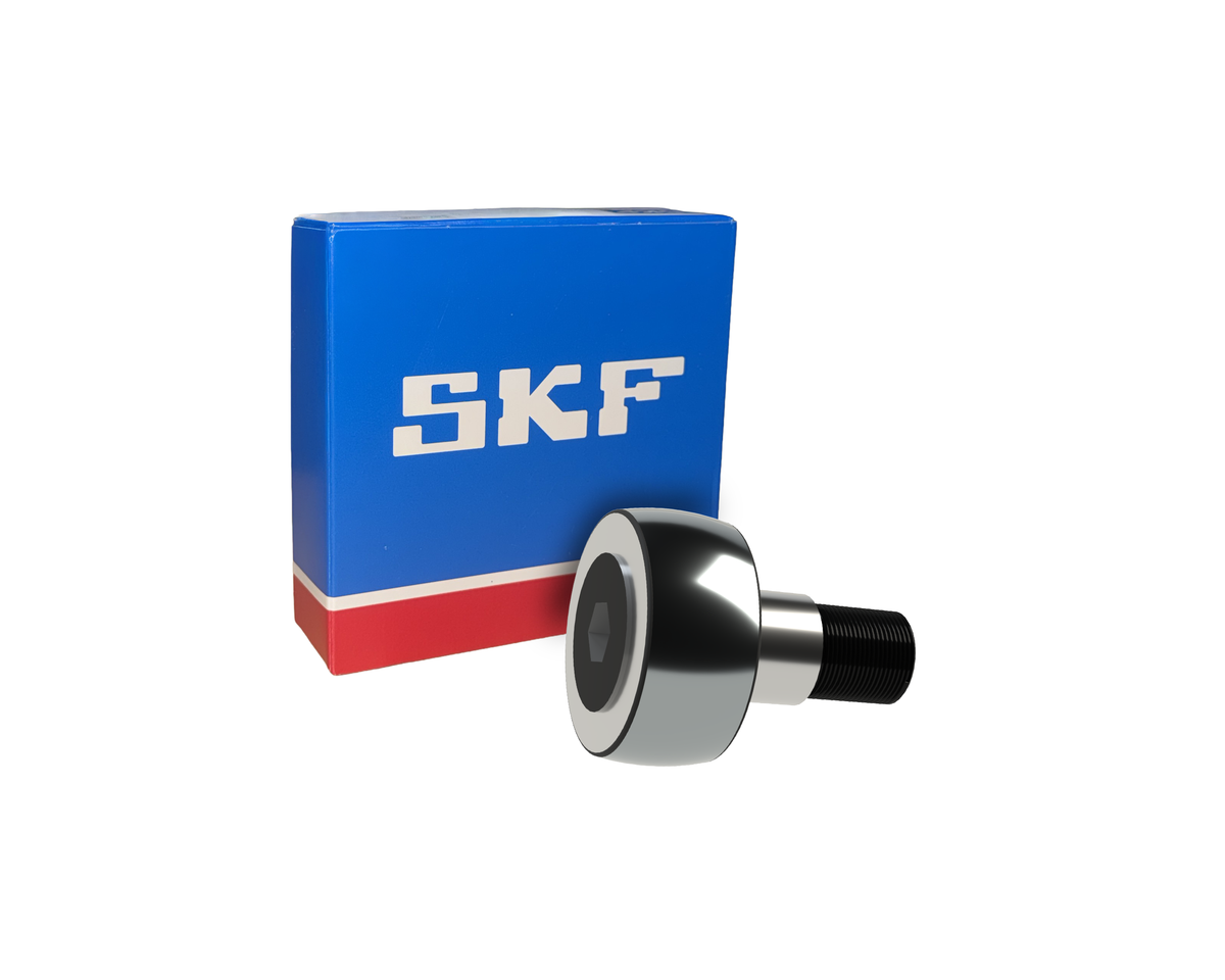 SKF KRV30 PP Stud Type Track Roller - 12 mm ID, 30 mm OD, 40 mm Width