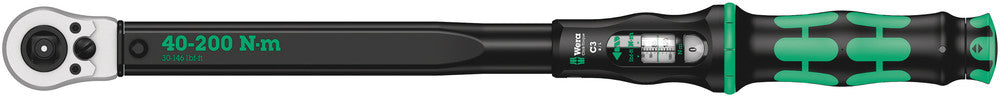 Wera Click-Torque C 3 Push R/L adjustable torque wrench for clockwise and anti-clockwise torque-control, 40-200 Nm 05075626001