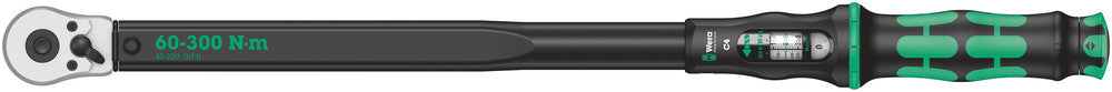 Wera Click-Torque C 4 torque wrench with reversible ratchet, 60-300 Nm 05075623001