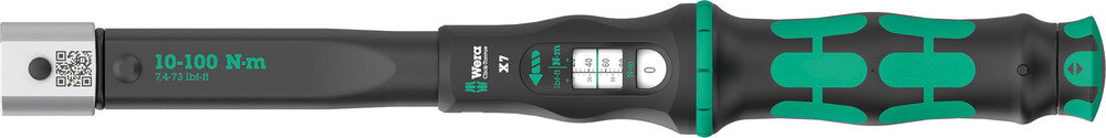 Wera Click-Torque X 7 torque wrench for insert tools, 10-100 Nm 05075657001