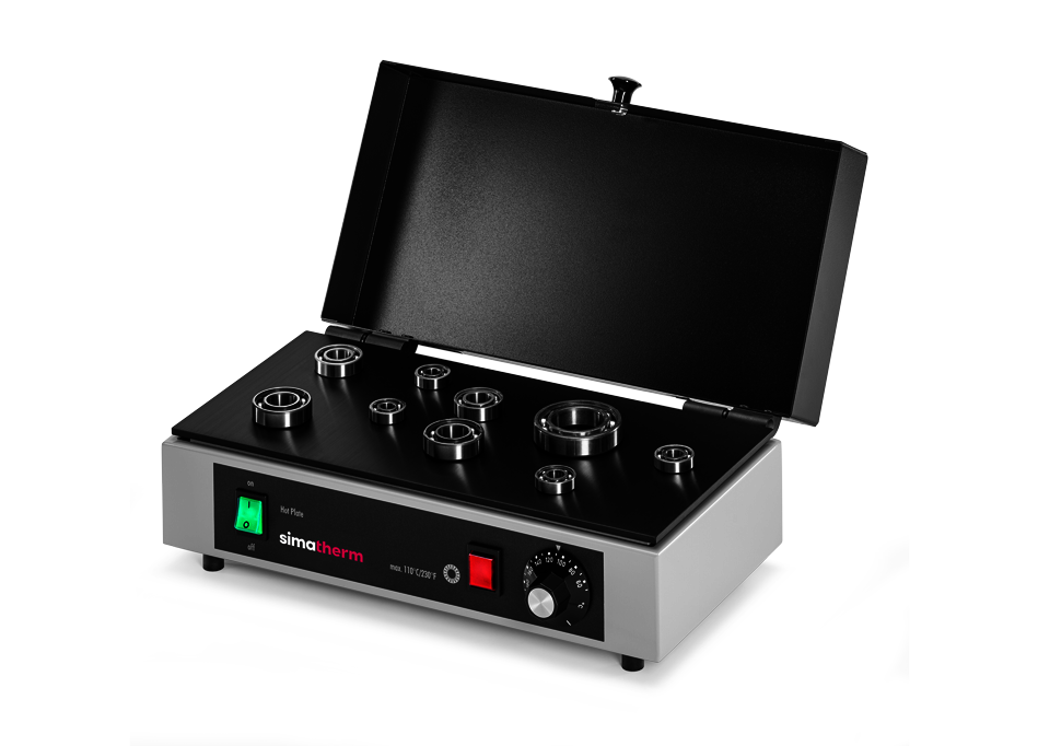 Simatec HPS 200, Electric hot plate with thermostat controlled bearing heating. (120V/60 Hz)