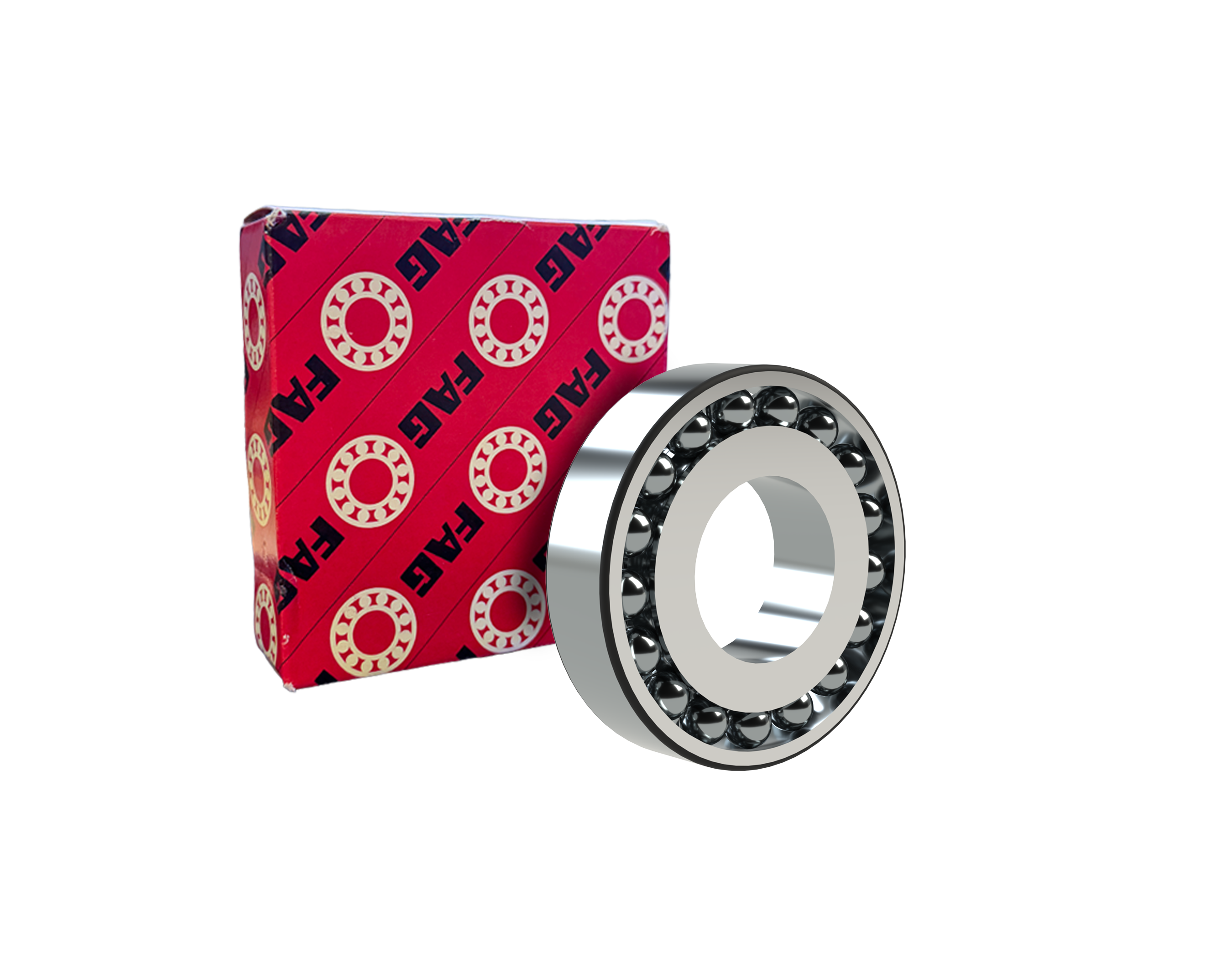 FAG 1205 -TVH-C3 Self-Aligning Ball Bearing - 25 mm ID, 52 mm OD, 15 mm Width, Cylindrical Bore, C3