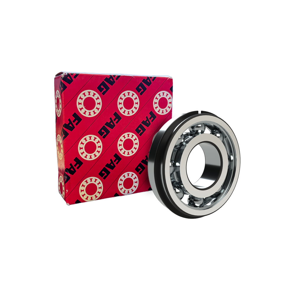 FAG 6305-NR Deep Groove Ball Bearing - 25 mm ID, 62 mm OD, 17 mm Width