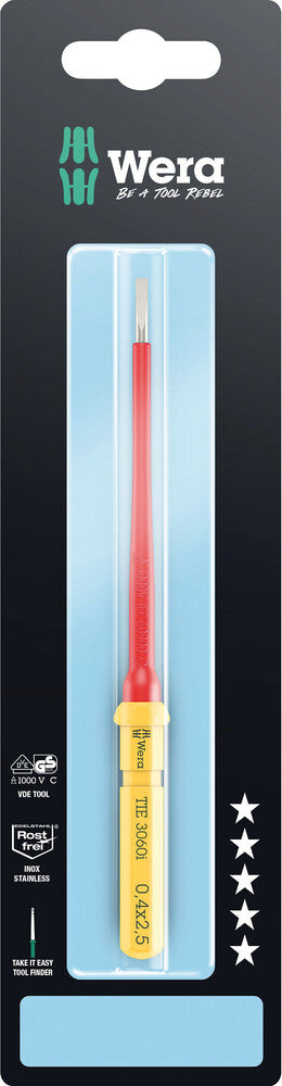 Wera Kraftform Kompakt VDE 3060 i Take it easy SB, stainless steel 05006575001