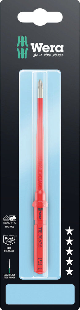 Wera Kraftform Kompakt VDE 3062 iS Take it easy SB, stainless steel 05006580001