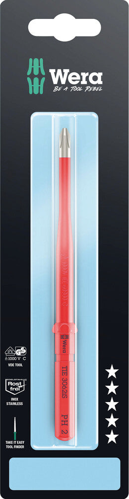 Wera Kraftform Kompakt VDE 3062 iS Take it easy SB, stainless steel 05006581001