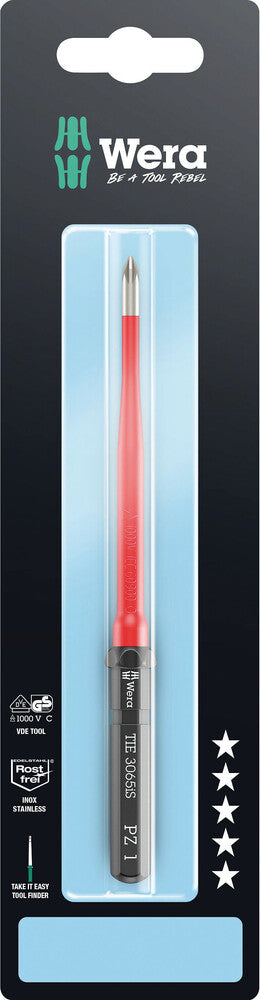 Wera Kraftform Kompakt VDE 3065 iS PZ Take it easy SB, stainless steel 05006582001