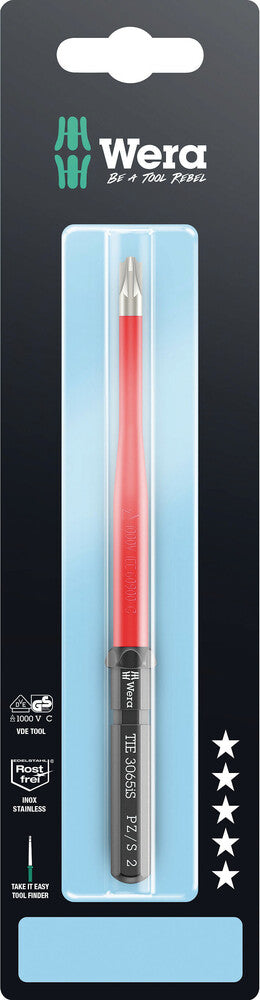 Wera Kraftform Kompakt VDE 3065 iS PZ/S Take it easy SB, stainless steel 05006585001