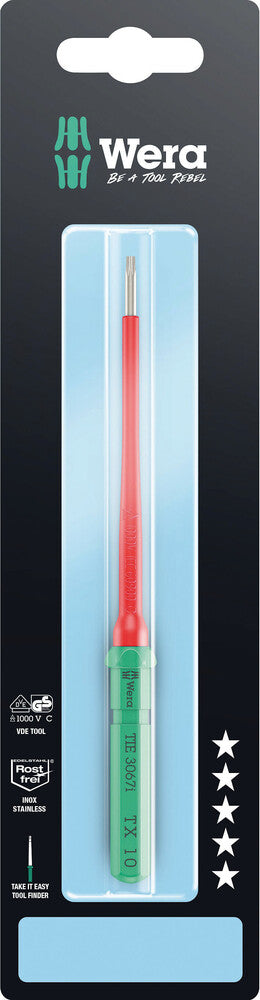 Wera Kraftform Kompakt VDE 3067 i TORX® Take it easy SB, stainless steel 05006588001