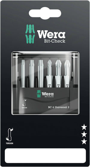 Wera Bit-Check 6 Universal 2 SB 05073638001