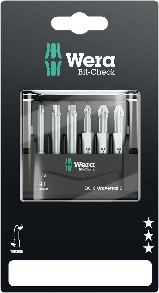 Wera Bit-Check 6 Universal 2 SB 05073638001