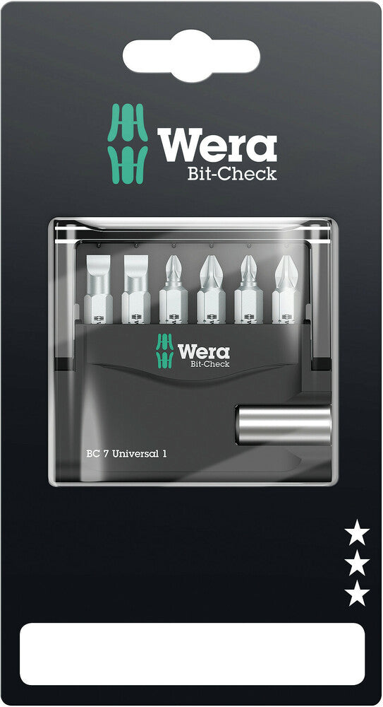 Wera Bit-Check 7 Universal 1 SB 05073406001