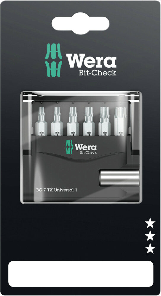 Wera Bit-Check 7 TX Universal 1 SB 05073404001