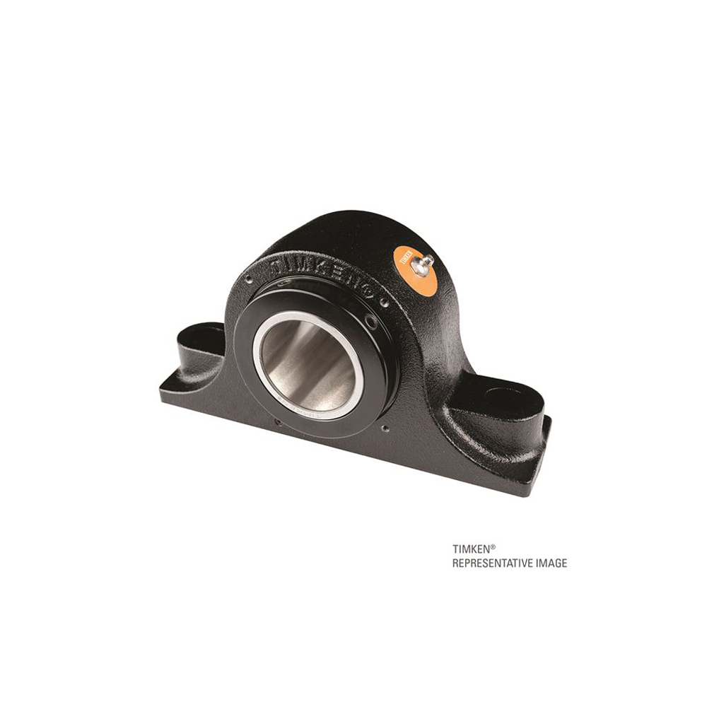 Timken E-P2B-TRB-2 Pillow Block Assembly – Type E Tapered Roller Bearing Housed Unit, 2-Bolt Base, Cast Iron Housing, High-Performance Seals, E-Coated Housing and Collar.
