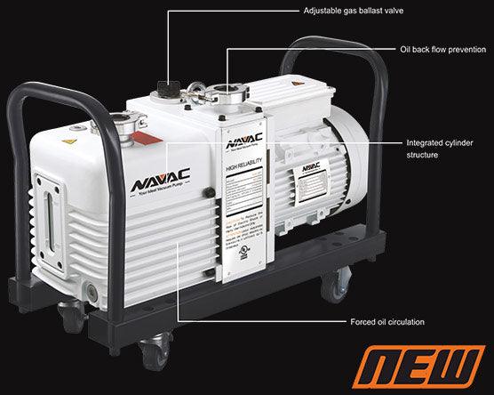 NAVAC NRD16T - Industrial Vacuum Pump, CFM(60Hz)	12, 3 Micron, 1 HP