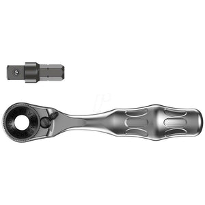 Wera 8001 A Zyklop Mini 1 Bit Ratchet ¼" SB with ¼" drive, 2 pieces (05073230001) - Apollo Industries 