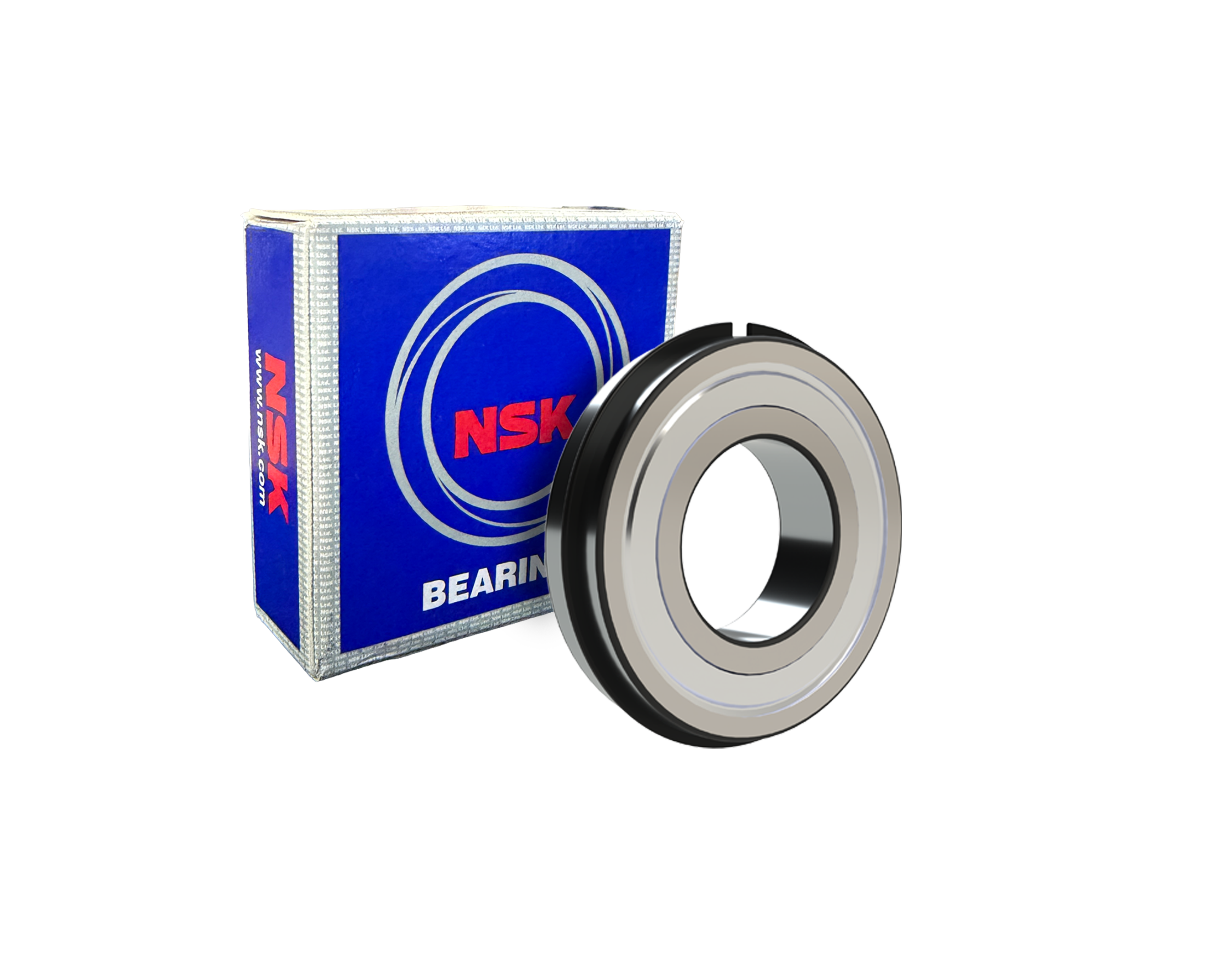 NSK 6307  ZZNR Deep Groove Ball Bearing - 35 mm ID, 80 mm OD, 21 mm Width, Cylindrical Bore, Normal