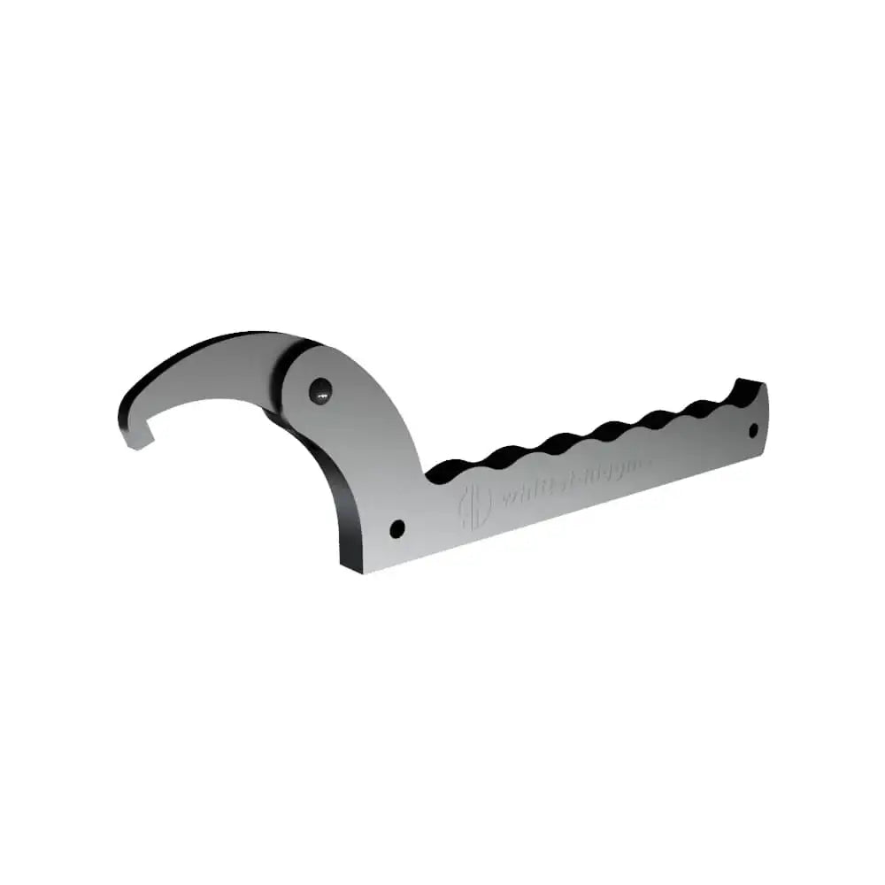 Adjustable steel spanner wrench with ergonomic handle for industrial shop tools