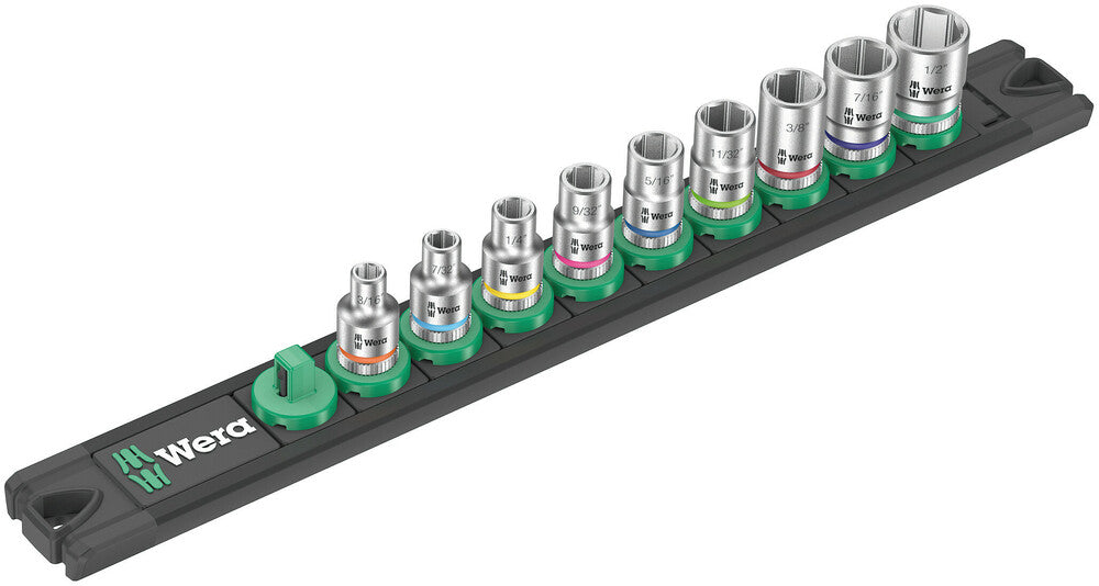Wera Magnetic socket rail A Imperial 1 Zyklop socket set, 1/4" drive, imperial 05005420001