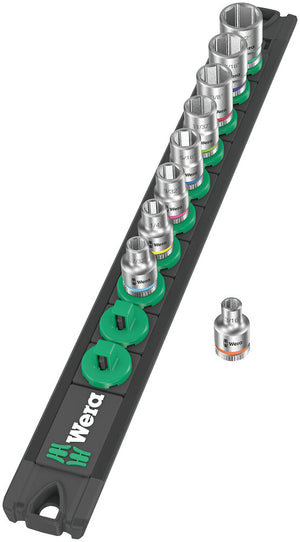 Wera Magnetic socket rail A Imperial 1 Zyklop socket set, 1/4" drive, imperial 05005420001