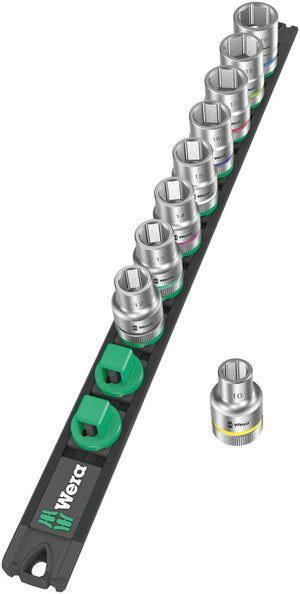Wera Magnetic socket rail C 4 Zyklop socket set, 1/2" drive 05005460001