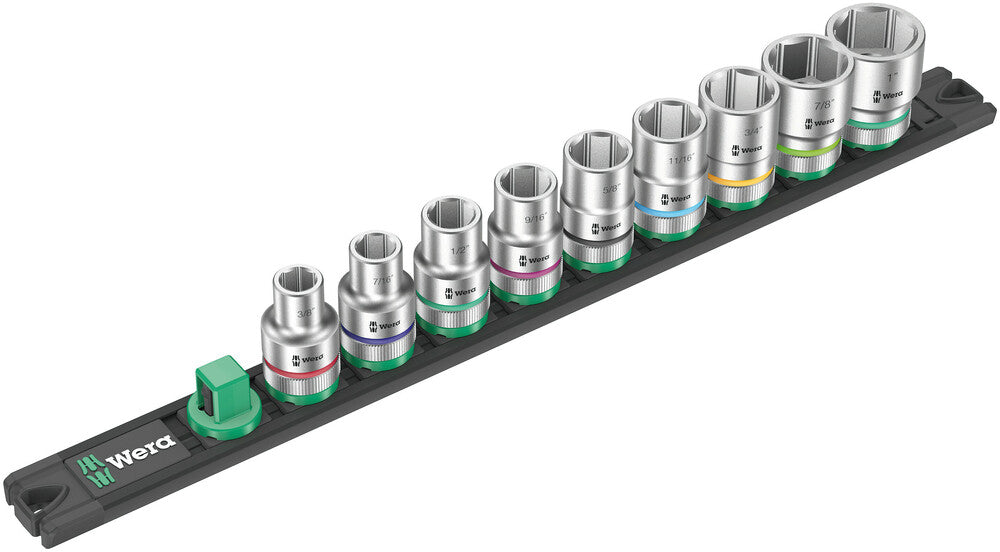 Wera Magnetic socket rail C Imperial 1 Zyklop socket set, 1/2" drive, imperial 05005480001