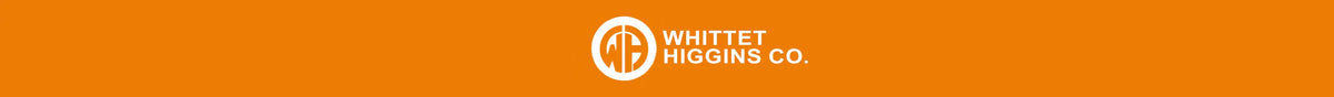 Whittet Higgins Co. logo in white on an orange background, industrial branding