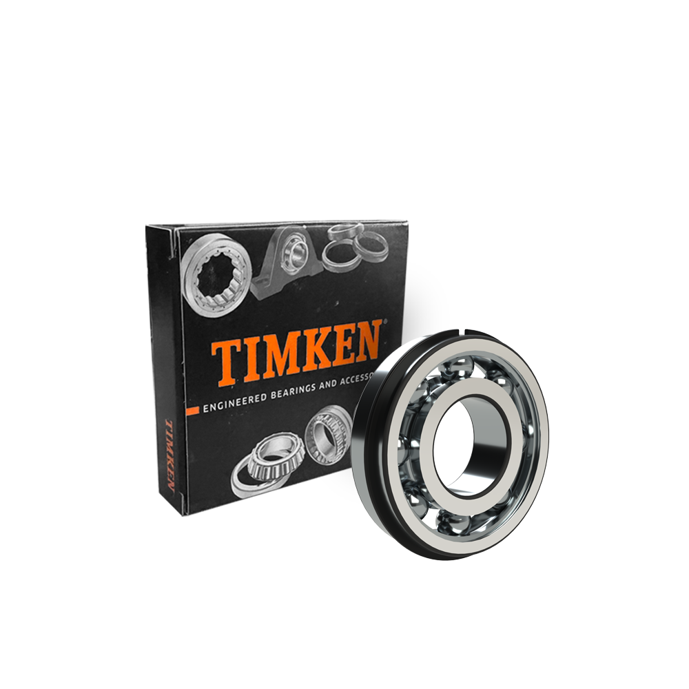 Timken 6412-NR-C3 Single Row Deep Groove Ball Bearing, Metric Series, 60.0mm Bore, 150.0mm OD, 35.0mm Width, Snap Ring, Cylindrical Bore, Steel Cage, C3 Clearance, ISO P0 Tolerance