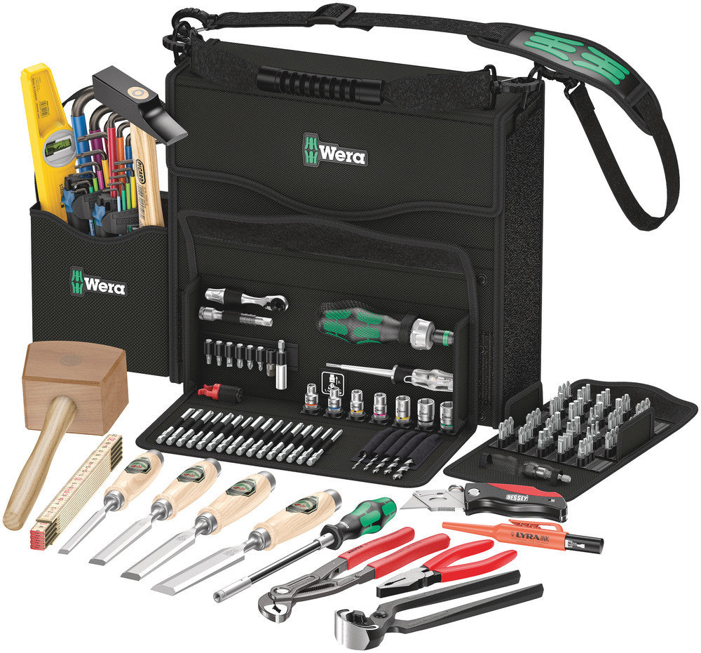 Wera 2go H 1 tool set for wood applications, 134 pieces (05134011001)